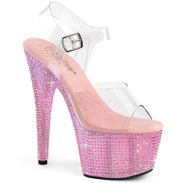 Rhinestones Encrusted Platform