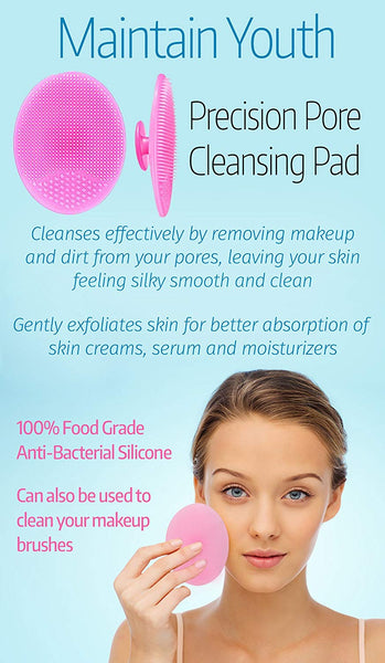 Silicone Makeup Brush Cleaner/Precision Pore Cleansing Pad (2pc Set)